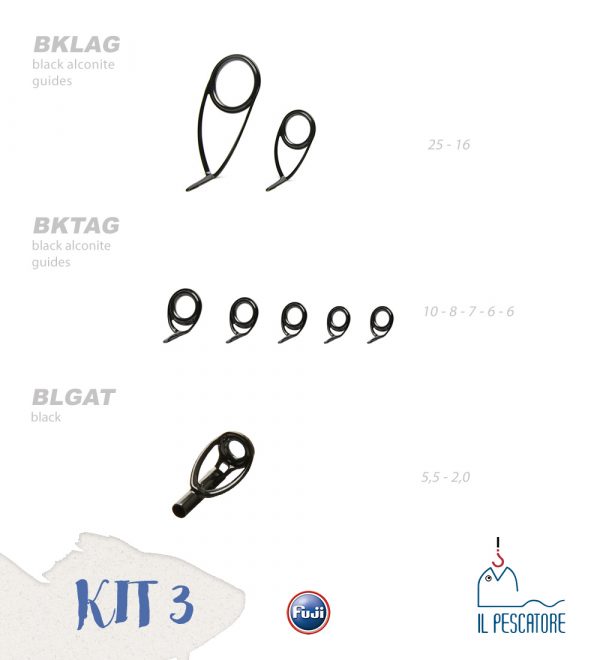 Kit 3 Fuji serie anelli Il pescatore prato
