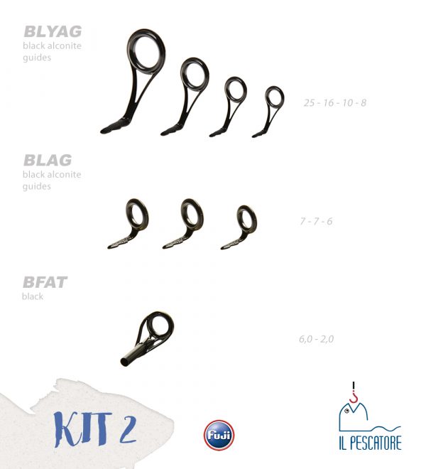 Kit 2 Fuji serie anelli Il pescatore prato
